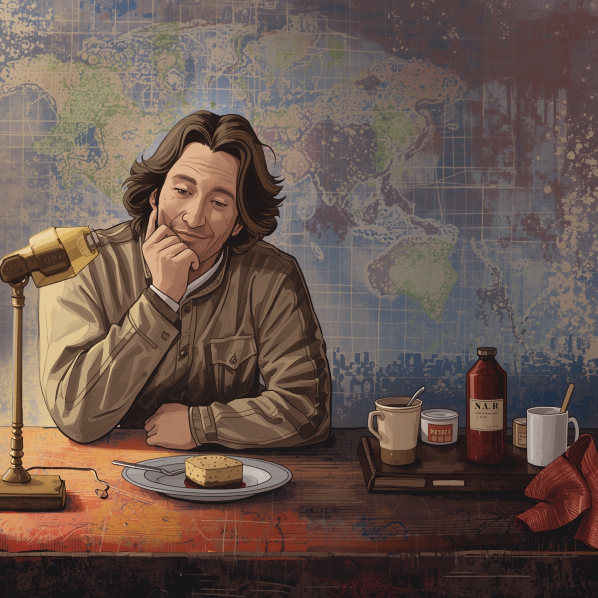 John in the kitchen during his morning routine